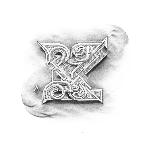 letters T,G,M,M tattoo design idea