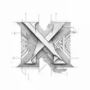 letters T,G,M,M tattoo design idea