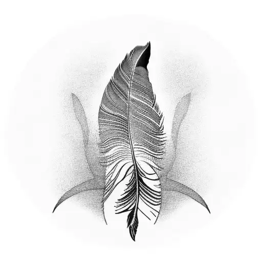 pheasant feathers tattoo design idea