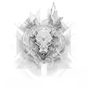 knowledge and power tattoo design idea