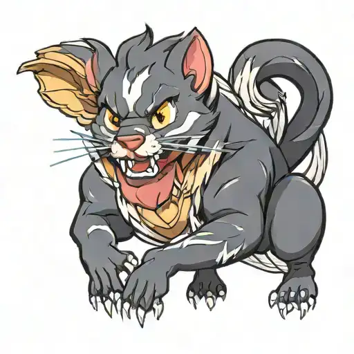Tasmanian devil hercules medal mushu mulan arcanine king julian tattoo design idea