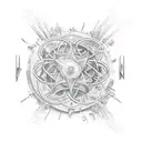 alchemist magic with science tattoo design idea