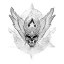 Icarus tattoo design idea