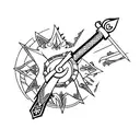 Soras Keyblade Merged with Astas Sword tattoo design idea