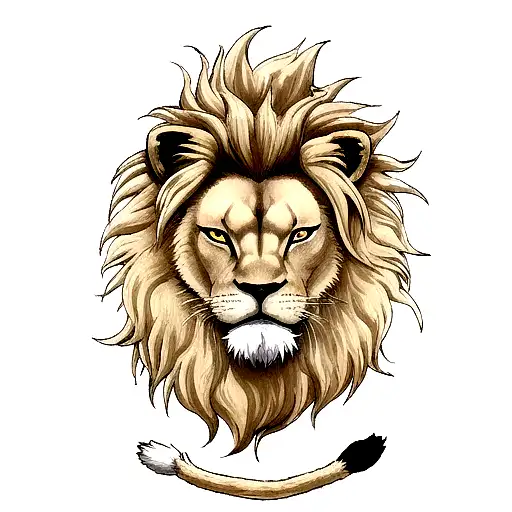 Lion tattoo design idea