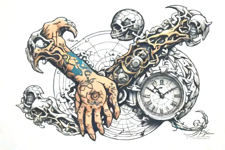 breaking the endless cycle forearm tattoo tattoo design idea