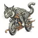 breaking the endless cycle path tattoo design idea