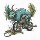 breaking the endless cycle path tattoo design idea