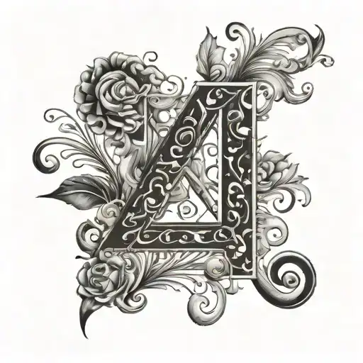 signature ck initial tattoo design idea