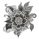 signature ck tattoo design idea