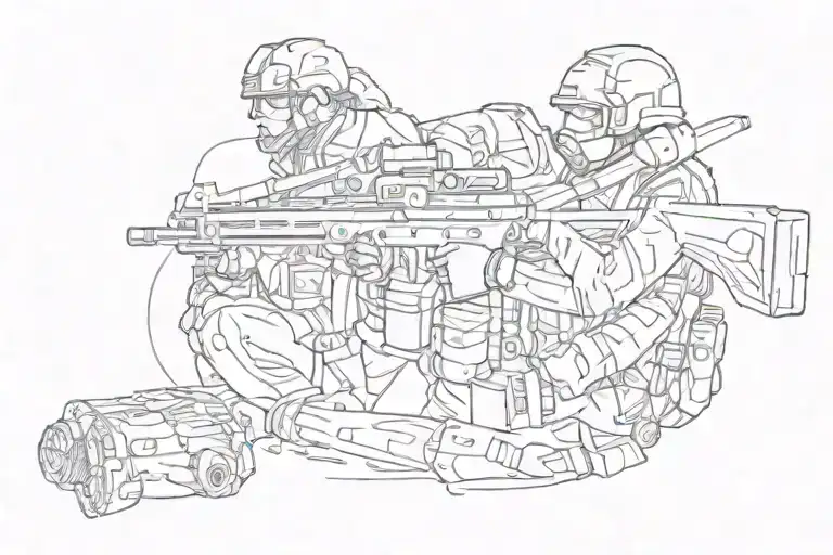 If you want peace, prepare for war tattoo design idea