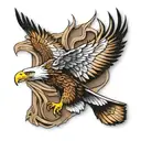 eagle soaring tattoo design idea
