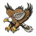 eagle soaring tattoo design idea