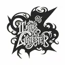 gangster lettering 030 tattoo design idea