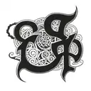 gangster lettering 030 tattoo design idea