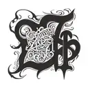 gangster lettering 030 tattoo design idea