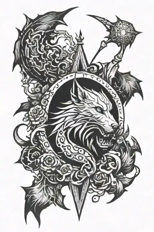 witcher signs aard yrden igni axii quen tattoo design idea