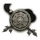 mandala with christian saint benedict medal tattoo design idea