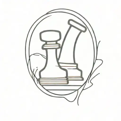 Chess piece inspired by a basketball player tattoo design idea