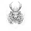 wine camo nature  tattoo design idea