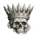 3 point crown  tattoo design idea