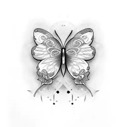 name with butterfly  tattoo design idea