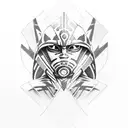 a mix betwen the symbols of Ahsoka Tano and Sabine Wren tattoo design idea