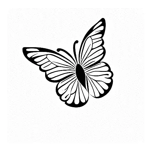 semicolon with a butterfly worked into it tattoo design idea