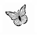 semicolon with a butterfly worked into it tattoo design idea