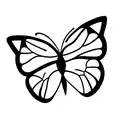 semicolon with a butterfly worked into it tattoo design idea