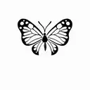 semicolon with a butterfly worked into it tattoo design idea