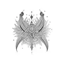 ambigram words Anurag and Deeptii tattoo design idea