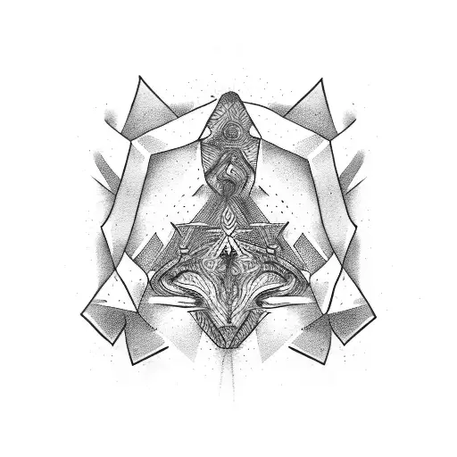 Angle numbers tattoo design idea