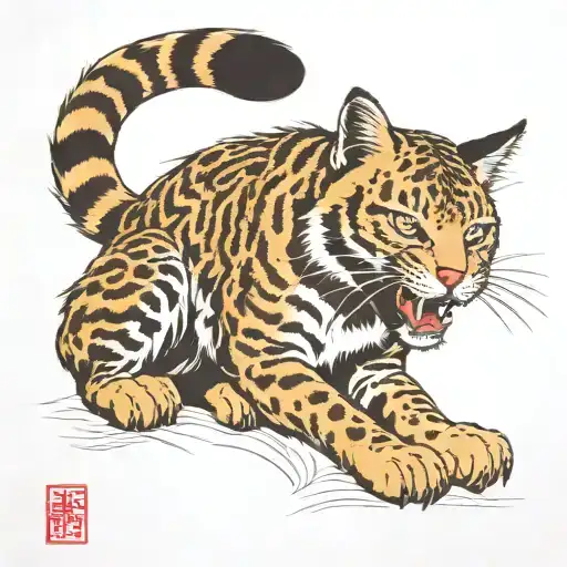 wild cat has no owner, no end goal  tattoo design idea