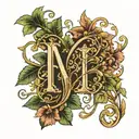 April 17 2021 Roman numeral with simple vine tattoo design idea