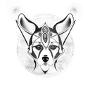 Dog tattoo design idea