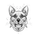 Dog tattoo design idea