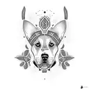 Dog tattoo design idea