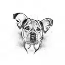 Dog tattoo design idea
