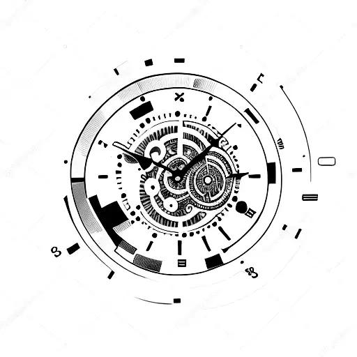 Clock showing right person, wrong time tattoo design idea
