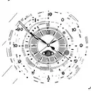 Clock showing right person, wrong time tattoo design idea