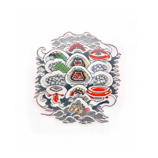 sushi tattoo design idea