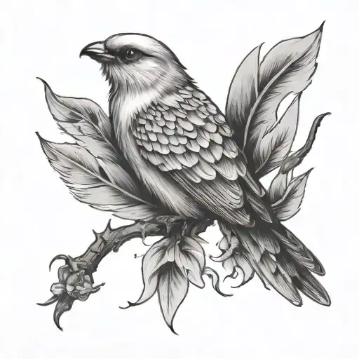 holy spirit animal tattoo design idea