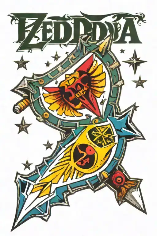 zelda Ocarina of Time tattoo design idea