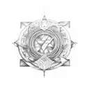 Alchemy symbols tattoo design idea