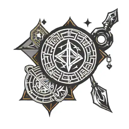 crypto symbols tattoo design idea