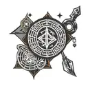 crypto symbols tattoo design idea