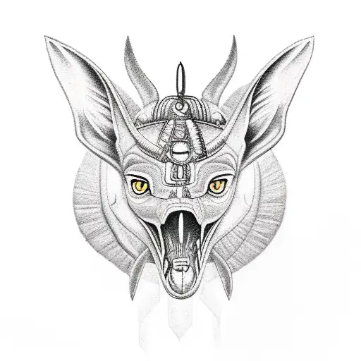 Anubis tattoo design idea