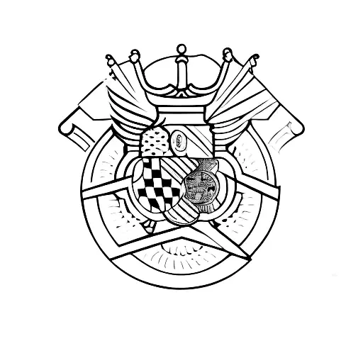 Traditional Spanish fan with a modern twist tattoo design idea