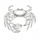 crab tattoo design idea